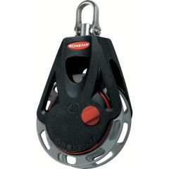 Up to 14:1 holding power  highest available! Smooth easing of sheets . Manual ON/OFF ratchet selection Swivel shackle head for unlmited block rotation. Stainles steel shackle head for ultimate durability and compatibility with harsh fixing points.3