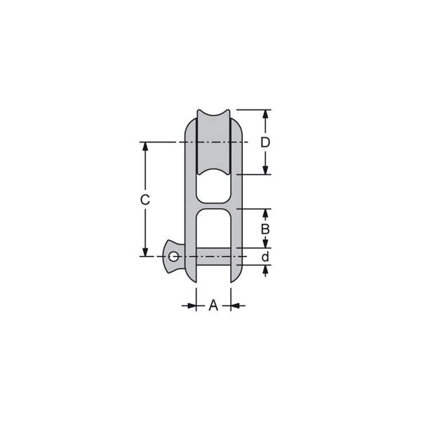 ATH0 2:1 Halyard Block drawing