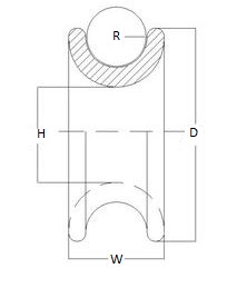 PRH130 Low Friction Rings drawing