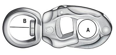 WR265 Snap Shackle 'Speedlink' with Swivel Eye drawing