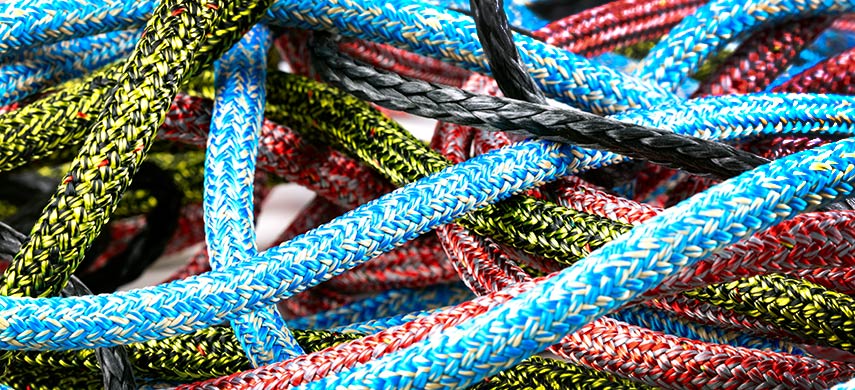 Ropes for boats - dyneema - stirotex - polyester
